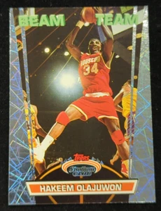 1992-93 Topps Stadium Club - Beam Team  #16 Hakeem Olajuwon  Houston Rockets - Picture 1 of 9