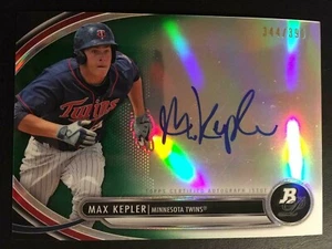 2013 Bowman Platinum Autographed Prospects Green Refractor RC Max Kepler ed/399 - Bild 1 von 2