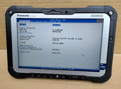 Panasonic Toughbook FZ-G2 MK2 i5-1245U - 1TB SSD - 16GB - 4G - dGPS - RS232 160h - Image 1 of 4
