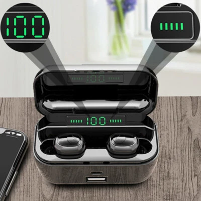 Mini Wireless Bluetooth Earphones Stereo Earbuds Noise Reduction for iOS Android - Image 1 of 4