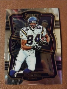 2017 RANDY MOSS SELECT NFL CARD #154 MINNESOTA VIKINGS ERROR PRIZM ON BACK - Picture 1 of 2