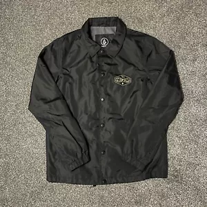 Volcom Button Up Water Resistant Shirt Jacket Size Small Collar Pockets Shacket - Picture 1 of 8