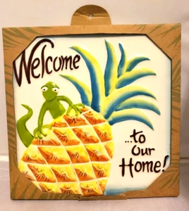 Island Heritage Hawaii Hand Crafted Tile Hawaiian "Welcome To Our Home" New - Picture 1 of 5