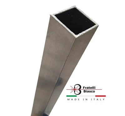 TUBOLARE TUBO QUADRATO IN alluminio LUNGHE 2 o 3 metri - Immagine 1 di 4