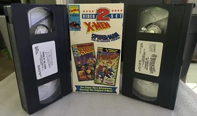2 VIDEO SET 1992 MARVEL VIDEO Spider-Man A Firestar is Born + XMEN PRYDE OF XMEN - Image 1 of 3