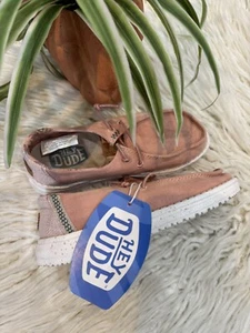 Mädchen🌿 Hey Dude Wendy Washed Youth Rose Größe TD12 - Bild 1 von 8