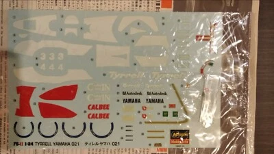 HASEGAWA 1/24 DECAL TYRRELL YAMAHA 021 - Immagine 1 di 2