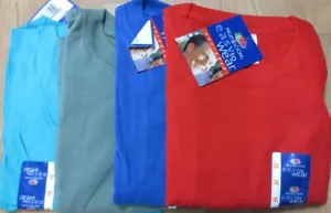 Men T-Shirt Fruit of The Loom 3XL 7 Pc 5 colors 100 % Cotton Unisex Tee Red - Picture 1 of 12