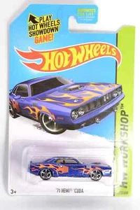 Hot Wheels HW Workshop Series 71 2014 Hemi Cuda #210 CFH96-09B0Q - Imagen 1 de 3