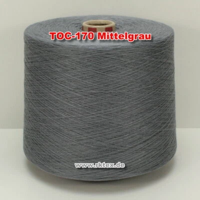 170 Mittelgrau TVU Ocean Nm 30/2 Baumwolle Acryl Strickgarn Häkelgarn Garn Kone