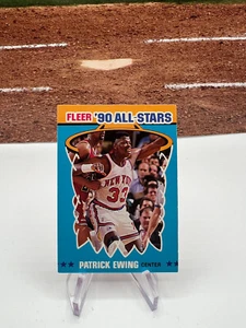 Patrick Ewing 1990-91 Fleer Basketball All-Star Karte #12 New York Knicks HOF - Bild 1 von 2