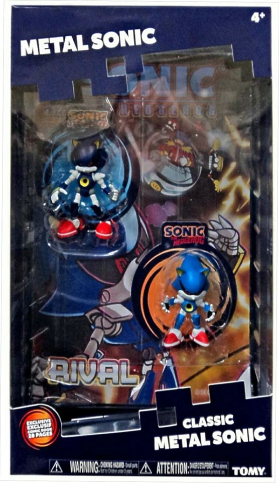 Sonic The Hedgehog Knuckles TOMY Figure Set Comic Mecha 25th Anniversary Toy