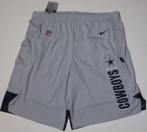 New Nike Dri-Fit DALLAS COWBOYS NFL Football Performance Knit Shorts Men's Large Cover