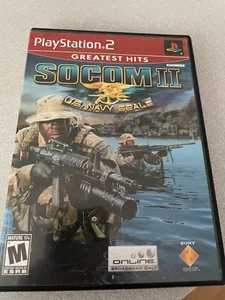 PS2 Playstation Socom II : U.S. Navy Seals game ( free shipping to Canada ) - Picture 1 of 1