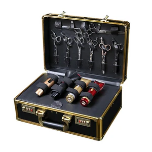 Portable Barber Carrying Case Styling Tools Accessories Travel Storage Case Box - Picture 1 of 36