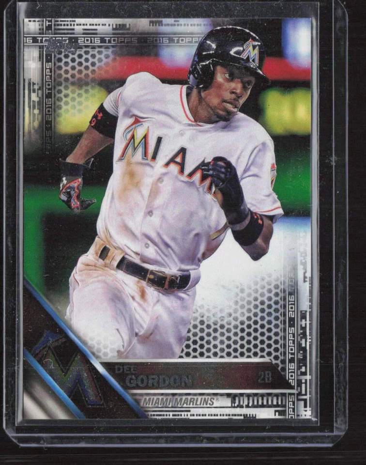 2016 Topps #147 Dee Gordon Black /65 - Image 1 of 2
