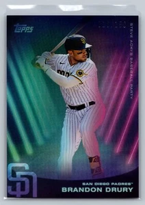 2022 Topps x Steve Aoki Brandon Drury Rainbow Foil #67 /150 - Picture 1 of 2