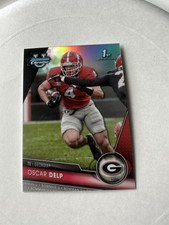 2023 Bowman U Chrome Football Oscar Delp 1st #92 Refractor Georgia Bulldogs