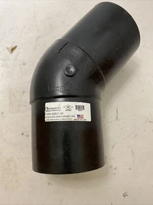 Integrity IntegriFuse Butt Fusion 45° Elbow 4” IPS DR11 SDR11 45 Black 100009 - Picture 1 of 4