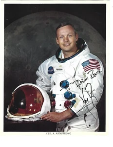 NEIL ARMSTRONG - SIGNIERTES & BESCHRIFTETES NASA Foto - Bild 1 von 2