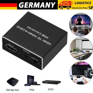 HDMI Audio Extraktor 4k*2k Konverter Optisch Splitter 3D Adapter Dolby Digital - Bild 1 von 11
