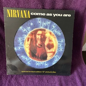 Nirvana Come As You Are Ltd Ed 12" Vinyl Pic Disc DGCTP7 1992 tested 100% - Picture 1 of 23
