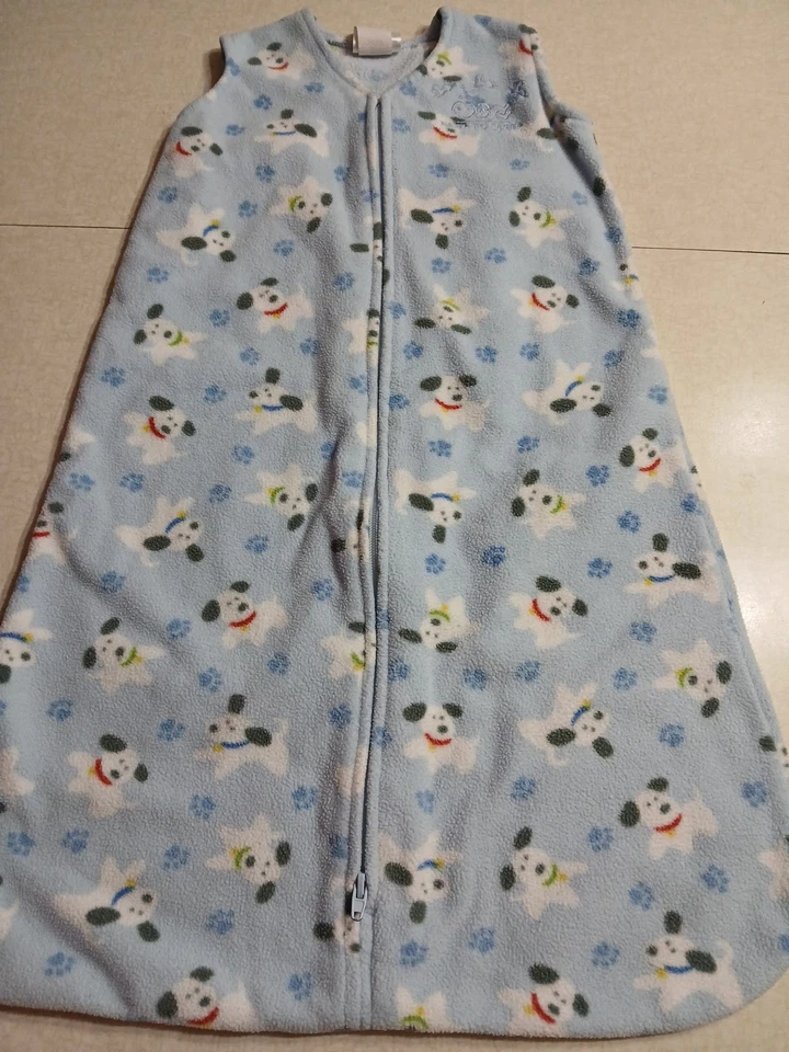 Halo Baby Fleece Sleep Sack Size Small 0-6 Months Blue Puppy Dog - Image 1 of 4