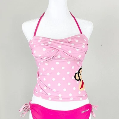 ✩ Pink Paul Frank Polka Dot Julius Charm Bikini Set ♡ - Изображение 1 из 4