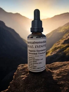 Dandelion root Tincture Organic (Taraxacum officinale) -Botanical Remedies- 30,5 - Picture 1 of 5