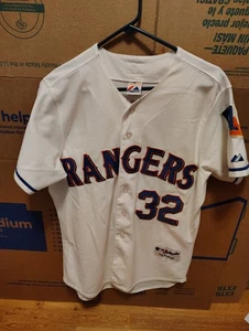 JOSH HAMILTON MAJESTIC AUTHENTIC COLLECTION RANGERS JERSEY SIZE 44 TEXAS PATCH - Picture 1 of 6