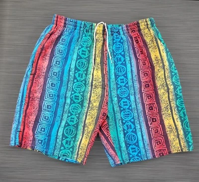 Vintage Eddie Bauer Men’s Medium Lined Swim Trunks Volleyball Shorts 7.5" - Image 1 of 4