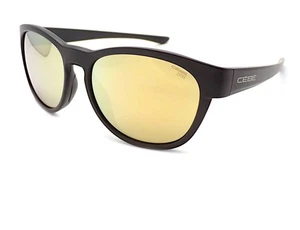 Cebe Queenstown Sunglasses Matte Black w/ Zone Brown Cat.3 Gold Lenses CBS030 - Picture 1 of 4