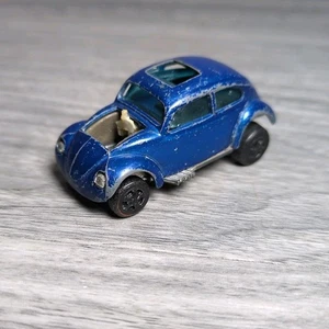 Hot Wheels Redline 1967 CUSTOM VOLKSWAGEN Blue VW Beetle  For Restoration Vtg - Picture 1 of 7
