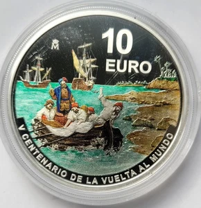 10 Euro Spanien 2021- Schiffsmotiv Silber PP - Bild 1 von 2