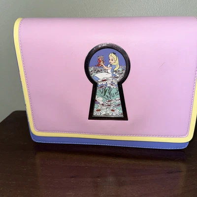 Loungefly Disney Alice in Wonderland Key Hole Crossbody Bag Purse - Image 1 of 4