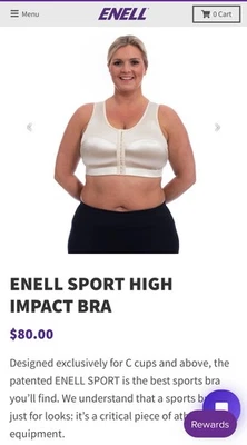 Sujetador deportivo inalámbrico Enell NL100 talla 3 crema soporte completo excelente estado $80 Foto 1 de 4