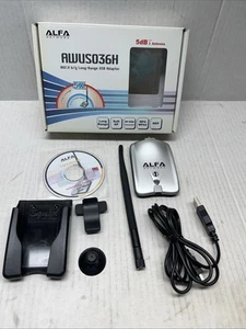 Alfa Network AWUS036H 802.11 g/b Long Range USB Wireless Adapter 5dB Antenna Use - Bild 1 von 9