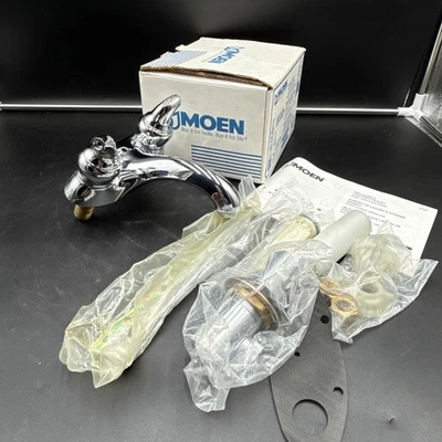 New open box Moen Monticello 4" Centers Faucet 4550 84000 Chrome - Image 1 of 4