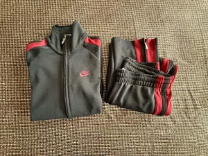 Vintage Nike Y2k Black/Red Track Suit Set Men’s Size M - Picture 1 of 24