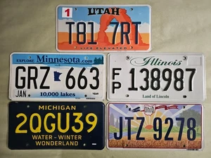 License plate (5) ⭐ Collect Arts Hobby Craft Decor Projects - Picture 1 of 1