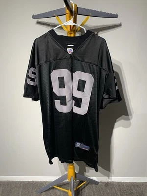 Camiseta Warren Sapp genuina de los Oakland Raiders de la NFL Foto 1 de 4