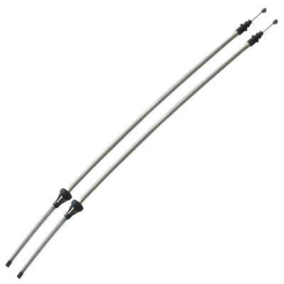 1963-65 Dodge Polara Plymouth Fury B-Body Rear Parking Brake Cable Pair Stainles - Image 1 of 4