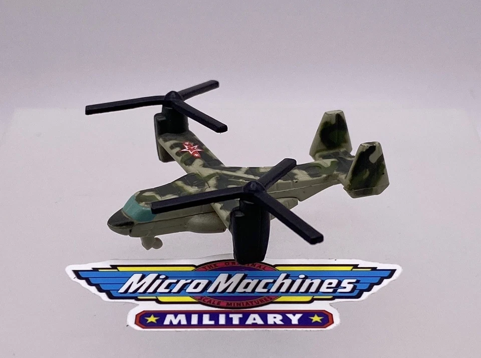 Micro Machines Military OV-22 Osprey Helicopter Galoob LGTI 1999 - Image 1 of 3