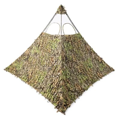 Nukem Grab Go XL Ground Blind Mossy Oak 3D Leafy Adjustable 2 Person Hunting ... - Image 1 of 4