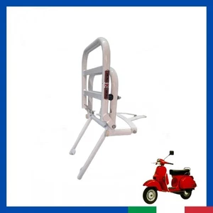 Portapacco Posteriore per PIAGGIO VESPA PX 125 150 200 E ARCOBALENO Bianco - Imagen 1 de 5