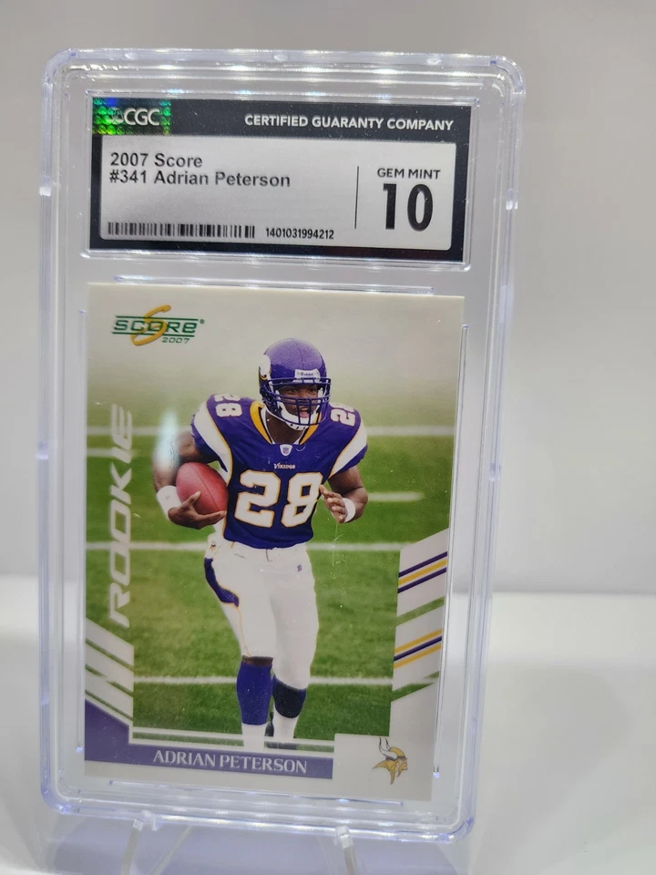 Score Rookie Adrian Peterson #341 2007 (RC) Foto 1 de 2