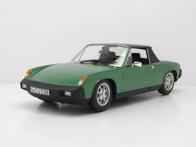 Vw Porsche 914 2.0 1975 Vert Métallique Modèle Réduit 1:18 Norev - Photo 1/4