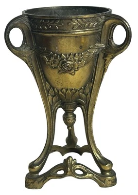 Antique Incense Burner Bronze Brass Art Nouveau Depose France Urn Victorian 1920 - Image 1 of 4