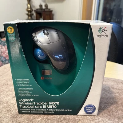 Logitech M570 Wireless Trackball Mouse – Ergonomic Design - Image 1 of 4
