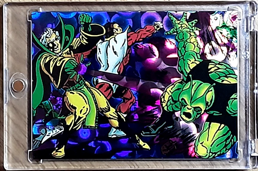 1992 Marvel Silver Surfer Prisma Karte 34 MENTOR. - Bild 1 von 3